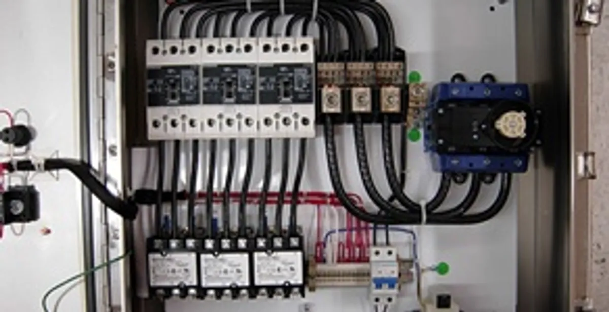 Electrical panel installation with organized circuit breakers and wiring in Madison, WI