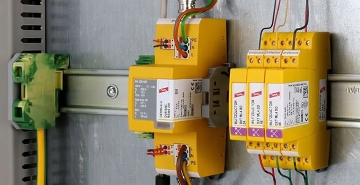 lightning surge protection system with surge suppressors installed by electrical service professionals in Madison, WI