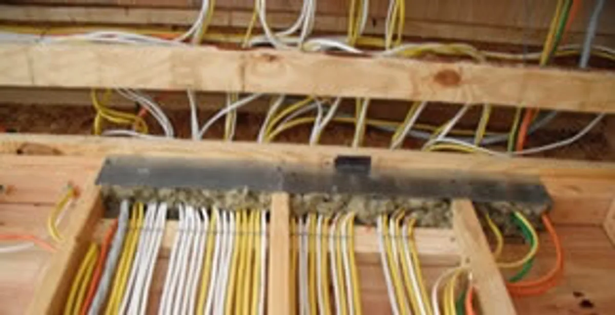 new construction wiring services with organized electrical rough-in performed by licensed electricians in Madison, WI